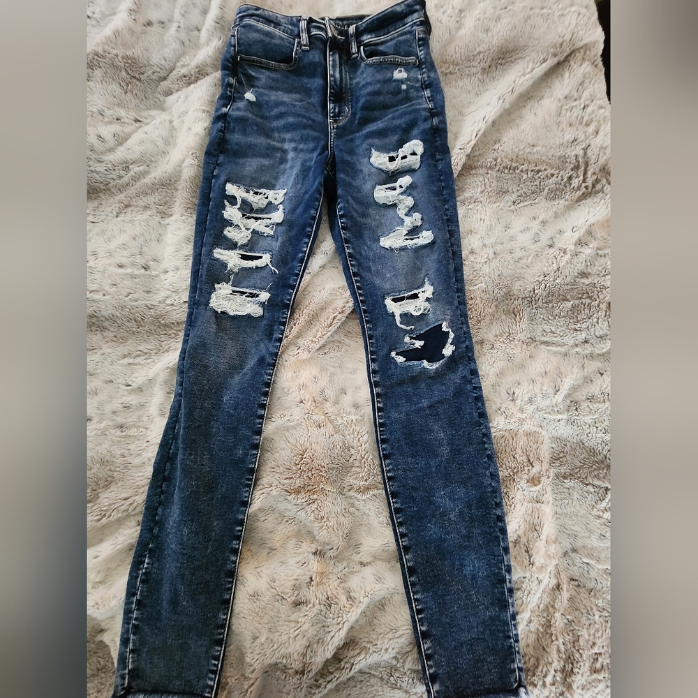 American Eagle Highest Rise Jeggings Size 8 L